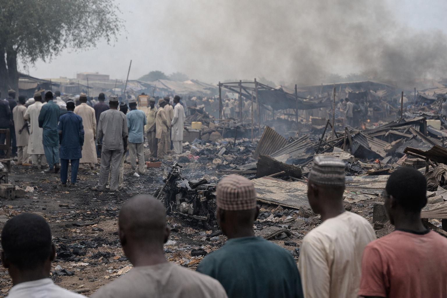 Nigeria air strike hits market, over 100 civilians killed in Yobe