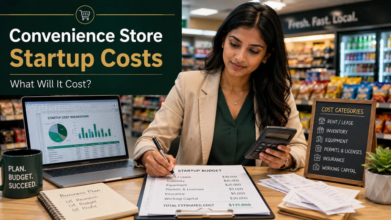 How much does it cost to open a convenience store in the US?