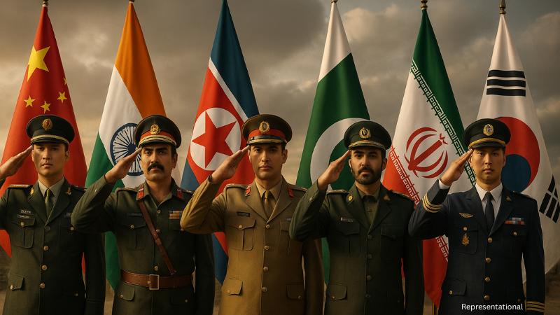 Asia’s largest armies in 2025 as China and India lead global military strength