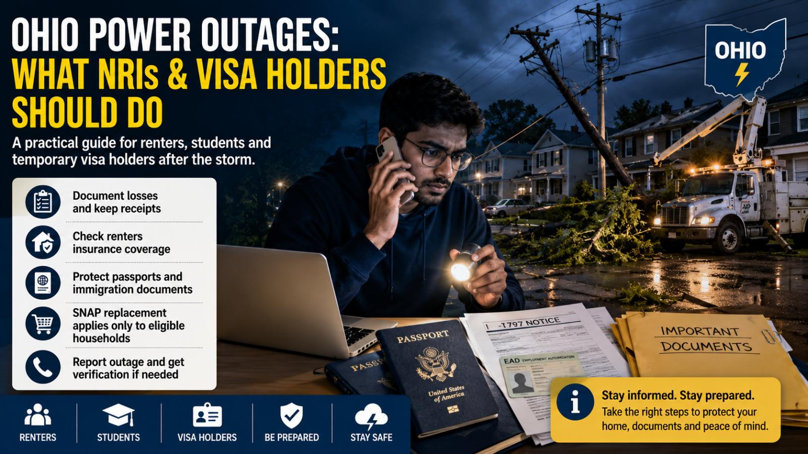 Ohio power outages: What NRIs and visa holders should do