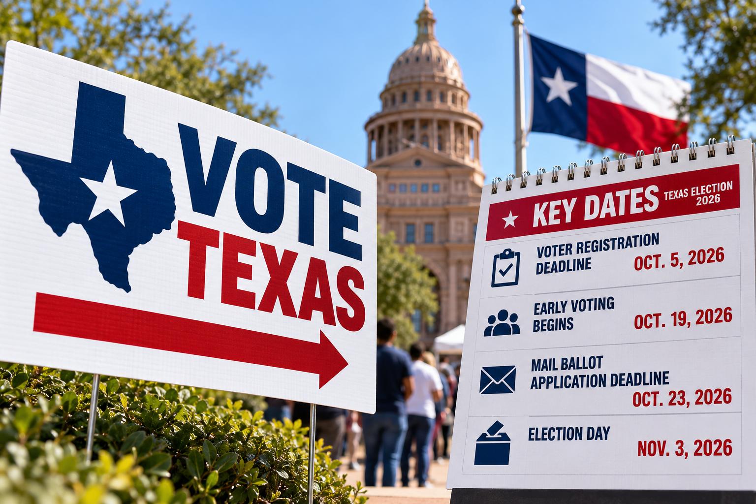 Texas voter registration deadline is Oct. 5 for Nov. 3 election