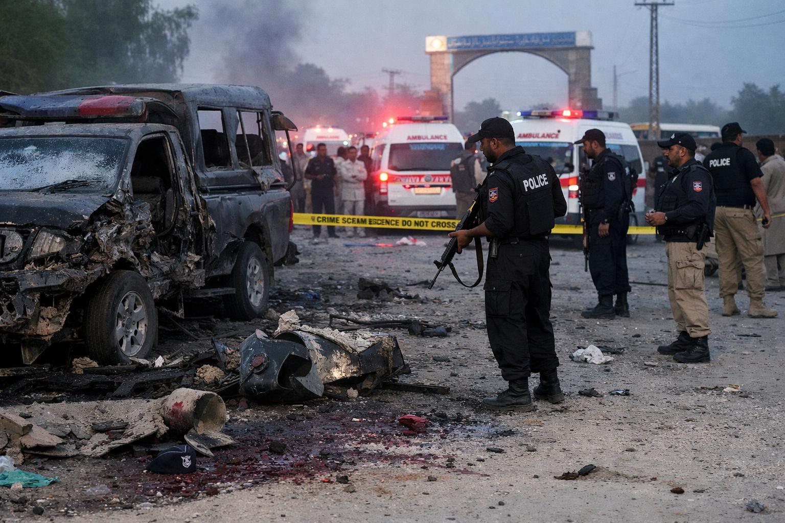 Suicide blast in Pakistan’s Bhakkar kills four policemen, security tightened