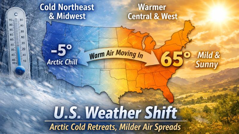 February forecast shows warming trend for U.S. after weeks of winter cold