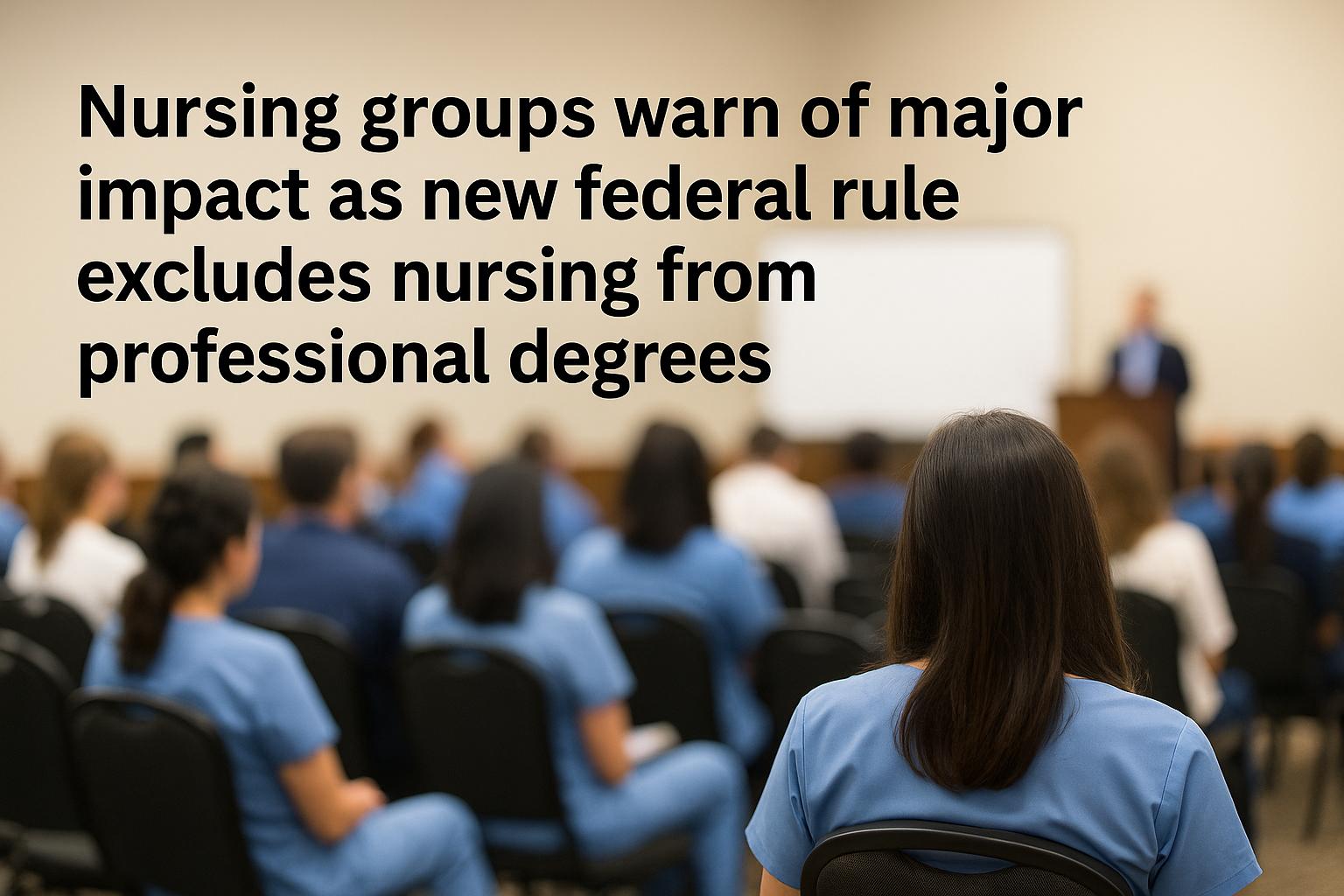 Nursing funding at risk after Department of Education redefines professional degree programs