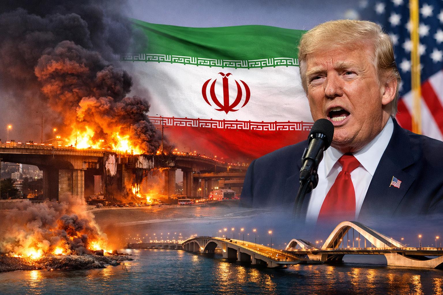 Iran threatens regional bridges after US strike on key Tehran highway link