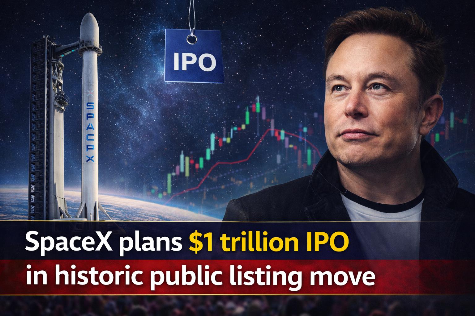 SpaceX plans $1 trillion IPO in historic public listing move