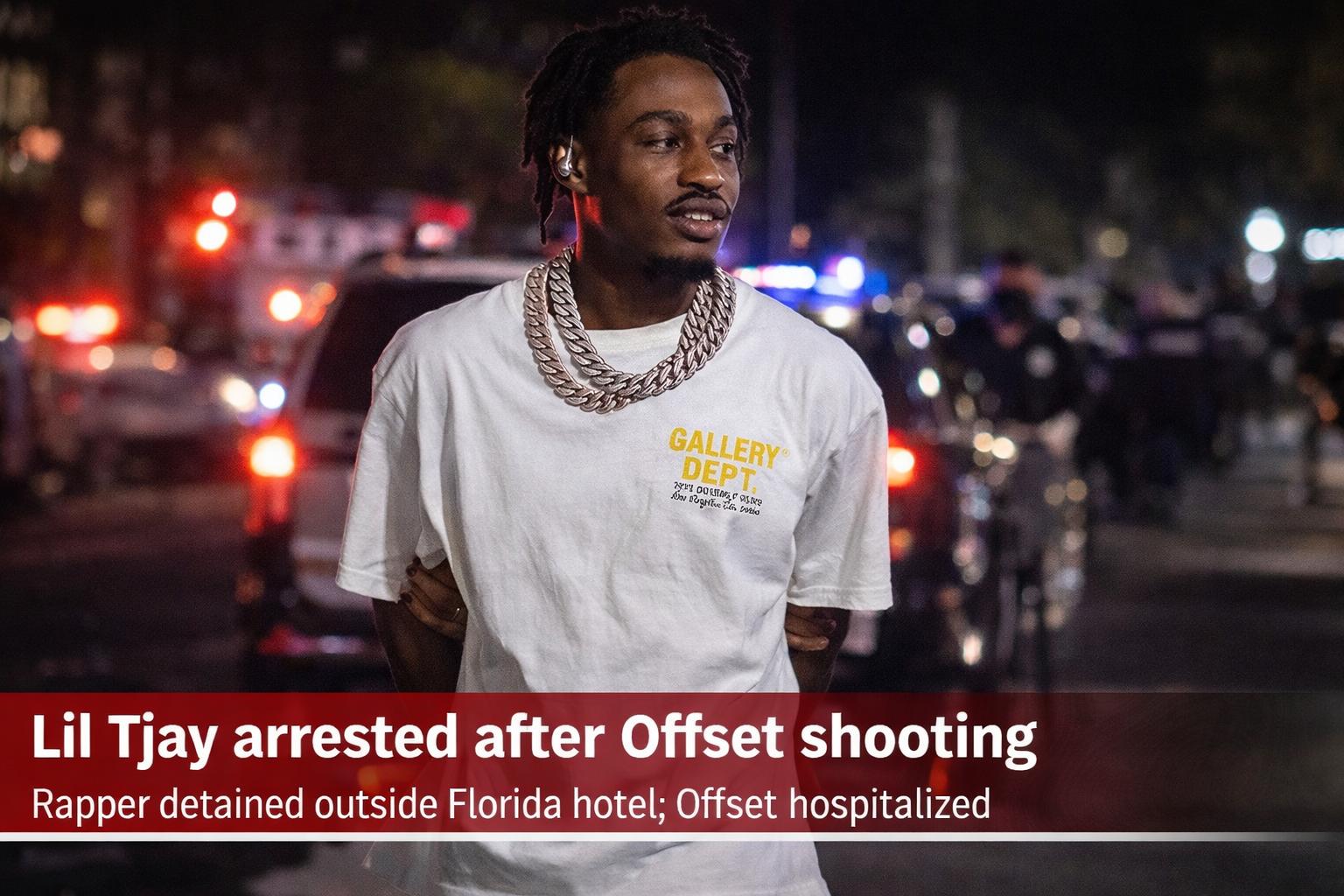 Offset injured in Florida shooting as Lil Tjay faces arrest