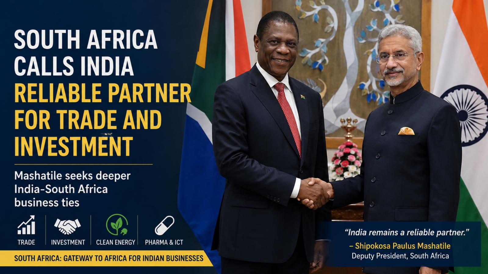 India-South Africa trade ties deepen as Mashatile courts firms