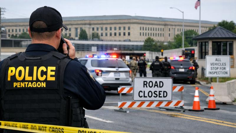 Police investigate suspicious vehicle near Pentagon, roads closed in Arlington