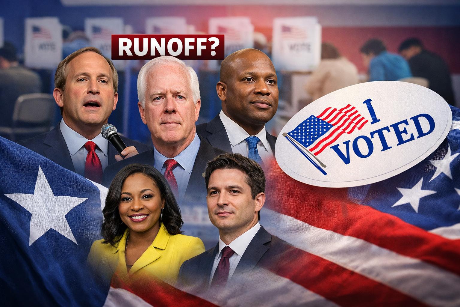 Texas Senate primary tightens as Cornyn, Paxton near runoff