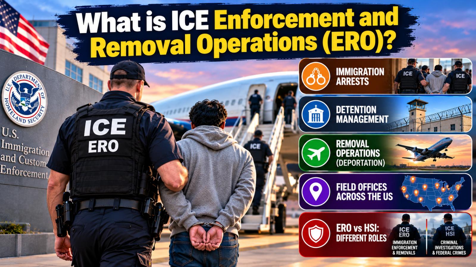 What is ICE Enforcement and Removal Operations (ERO)?