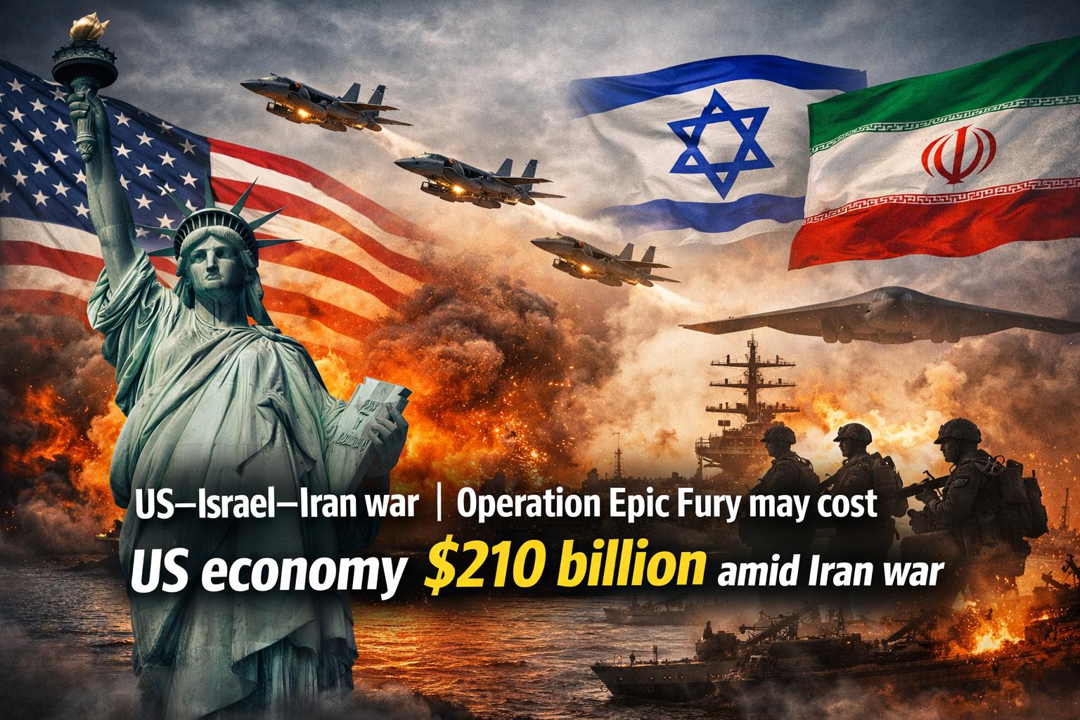 US–Israel–Iran War Operation Epic Fury may cost US economy $210 billion amid Iran war