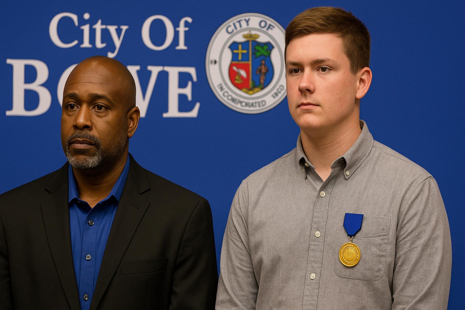 Bowie honors two heroes who saved trapped family during fierce July storm