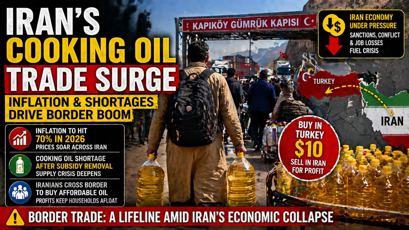 What is driving Iran’s cooking oil trade surge Inflation and shortages at the border