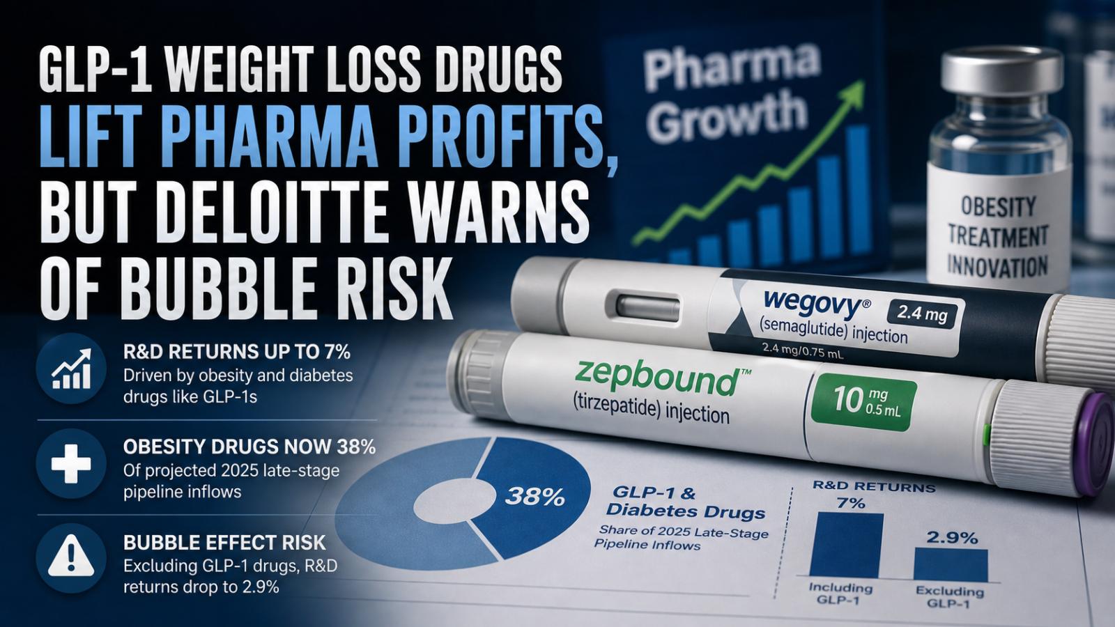GLP-1 Weight Loss Drugs Lift Pharma Profits, But Deloitte Warns of Bubble Risk