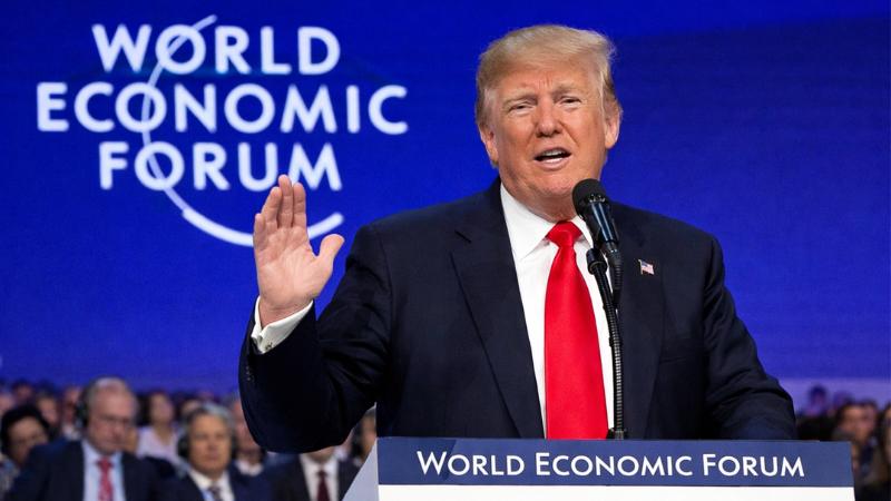 Trump tells Davos forum US is strongest after first year in office
