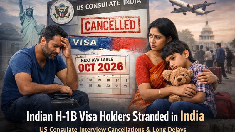 Indian H-1B visa holders stranded as US consulate interviews face mass cancellations