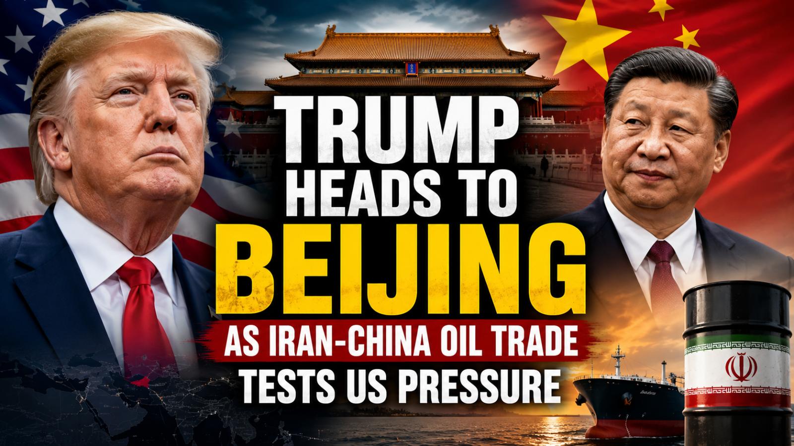 Trump Heads to Beijing as Iran-China Oil Trade Tests US Pressure