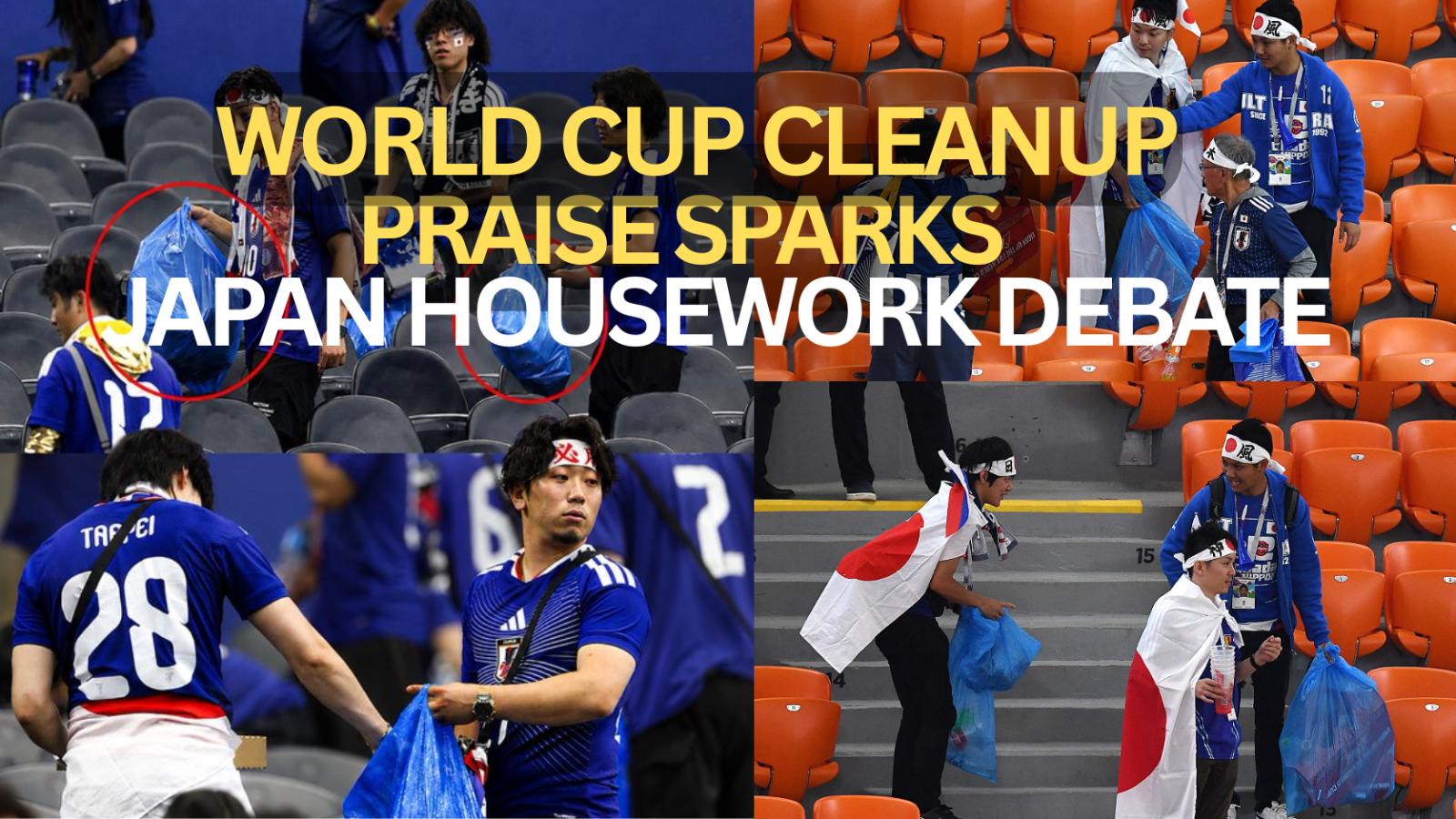 World Cup Cleanup Spurs Japan Housework Gender Gap Debate