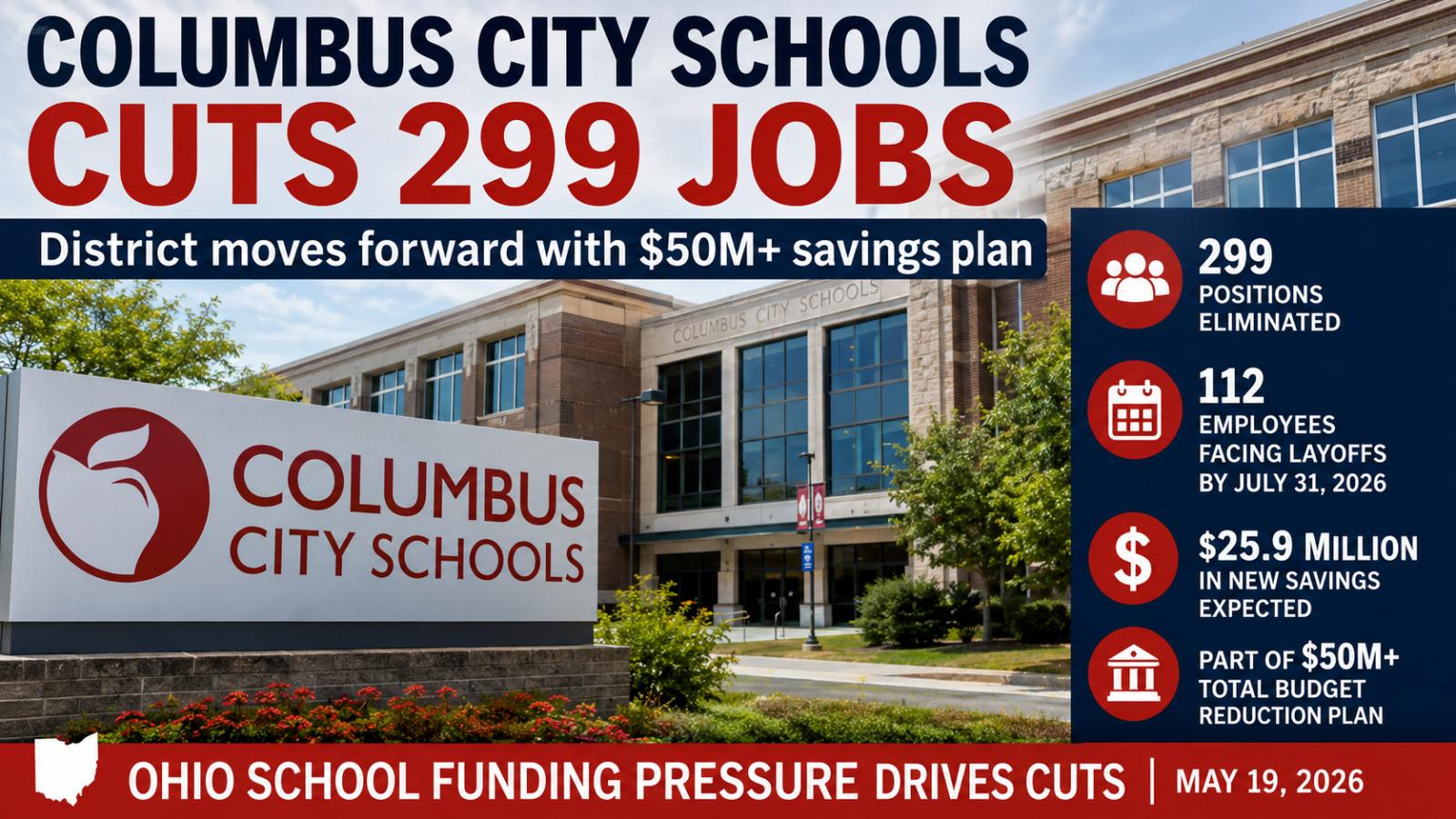 Columbus City Schools Layoffs 2026 299 Jobs Cut in Budget Plan