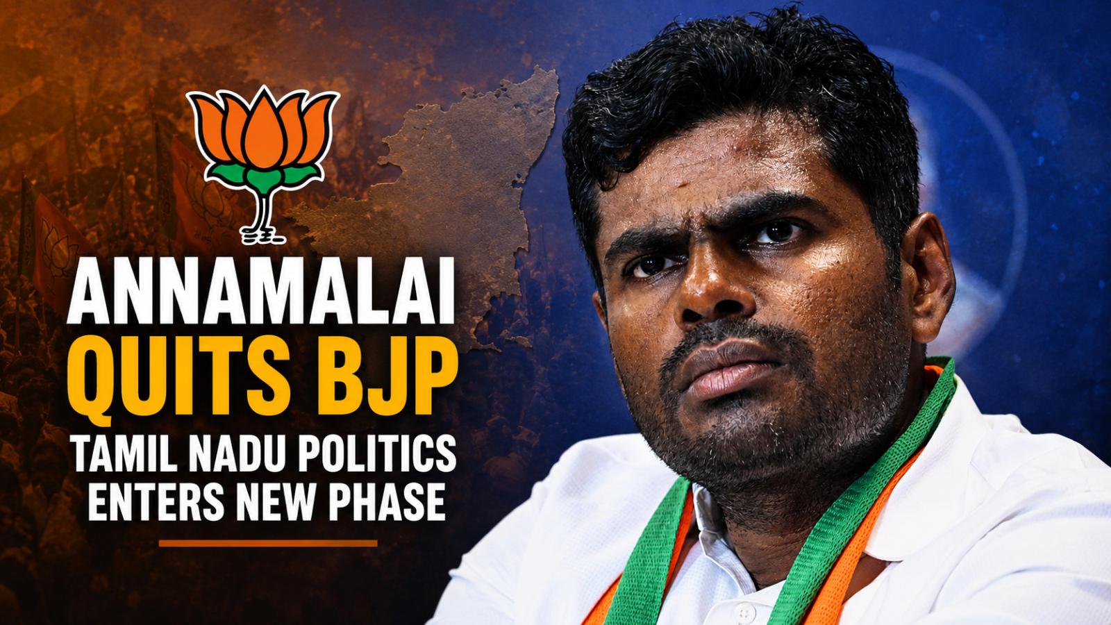 Annamalai quits BJP as Tamil Nadu politics enters new phase