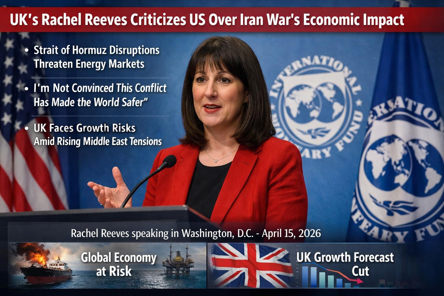 UK finance chief criticizes US over Iran war economic fallout