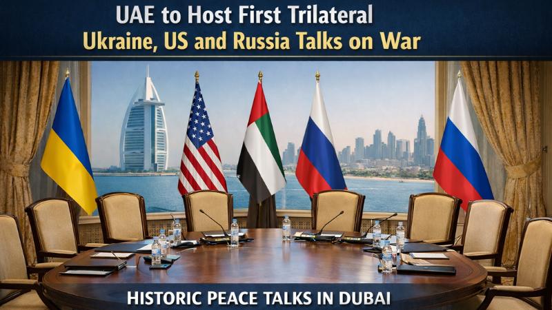 UAE to Host First Trilateral Ukraine, US and Russia Talks on War