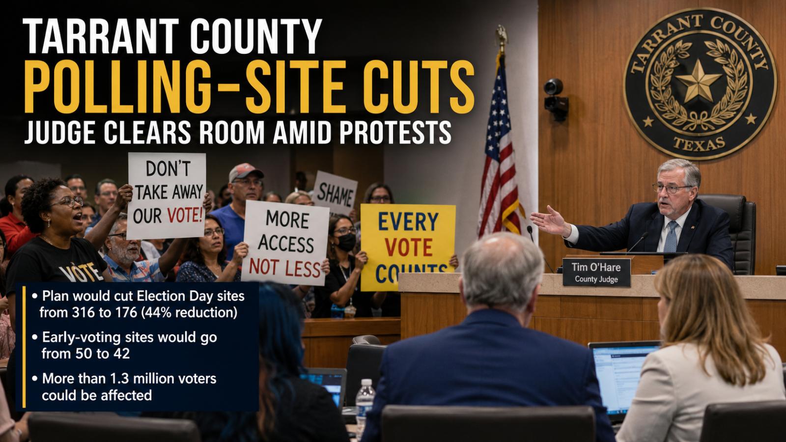 Judge clears room over Tarrant County polling-site cuts