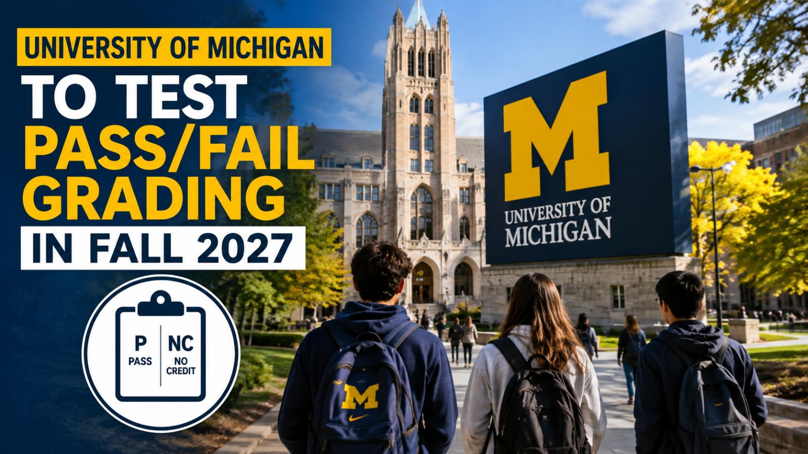 University of Michigan to test pass fail grading in fall 2027