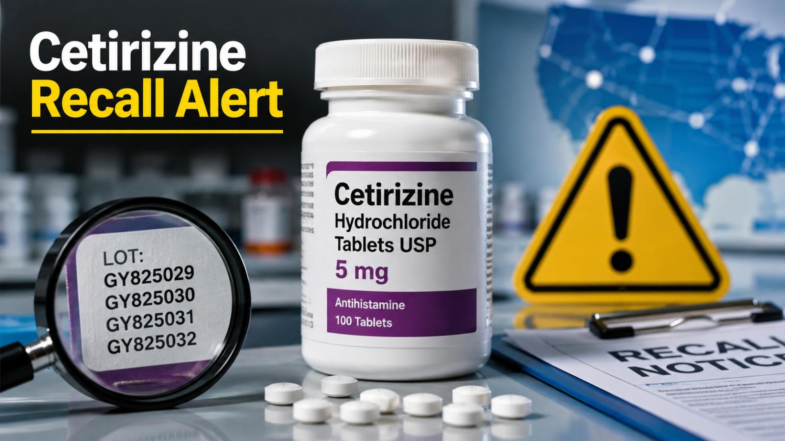 Nationwide Cetirizine Recall Covers Four Lots Over Ranitidine Risk