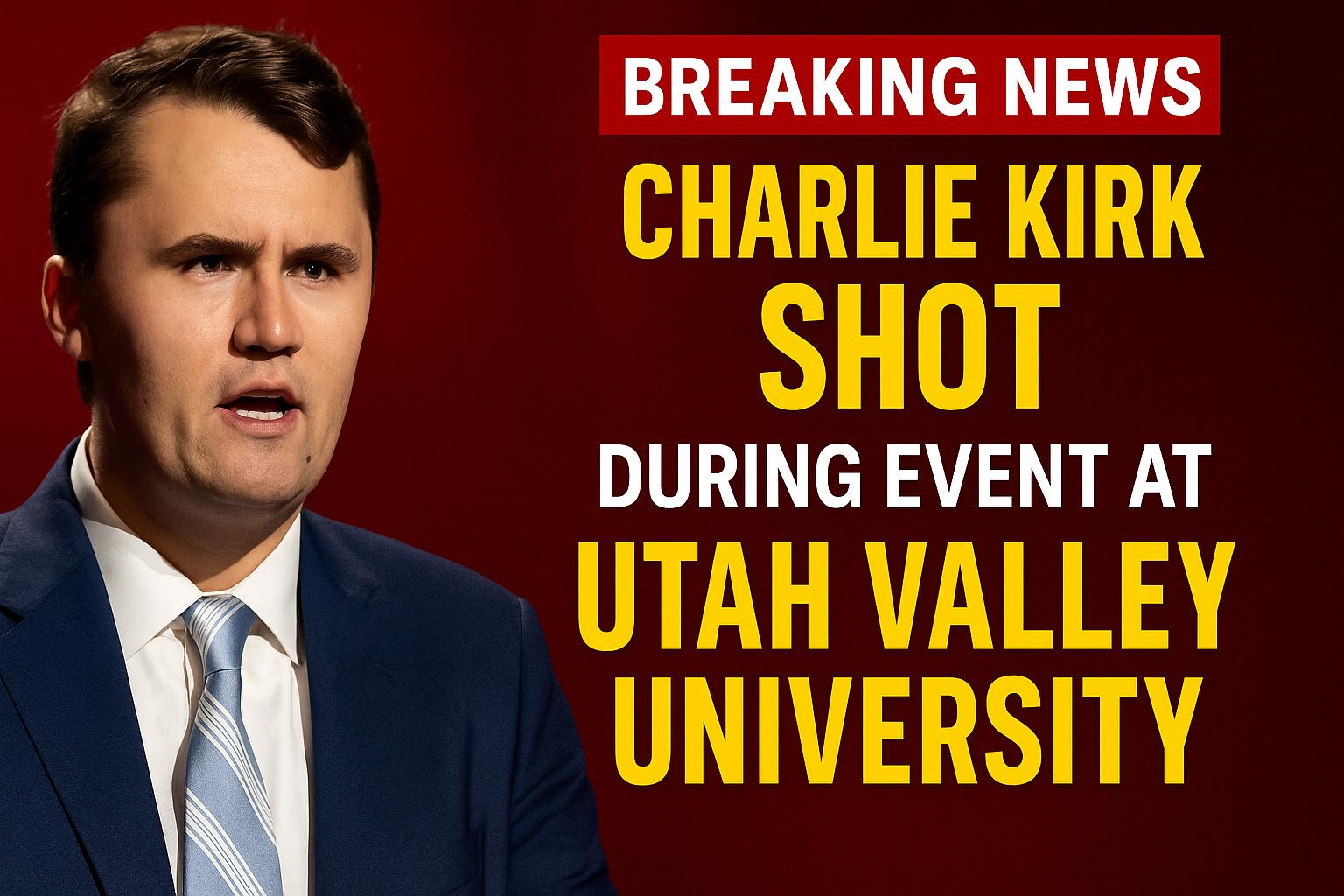 Charlie Kirk reportedly shot during event at Utah Valley University in Orem