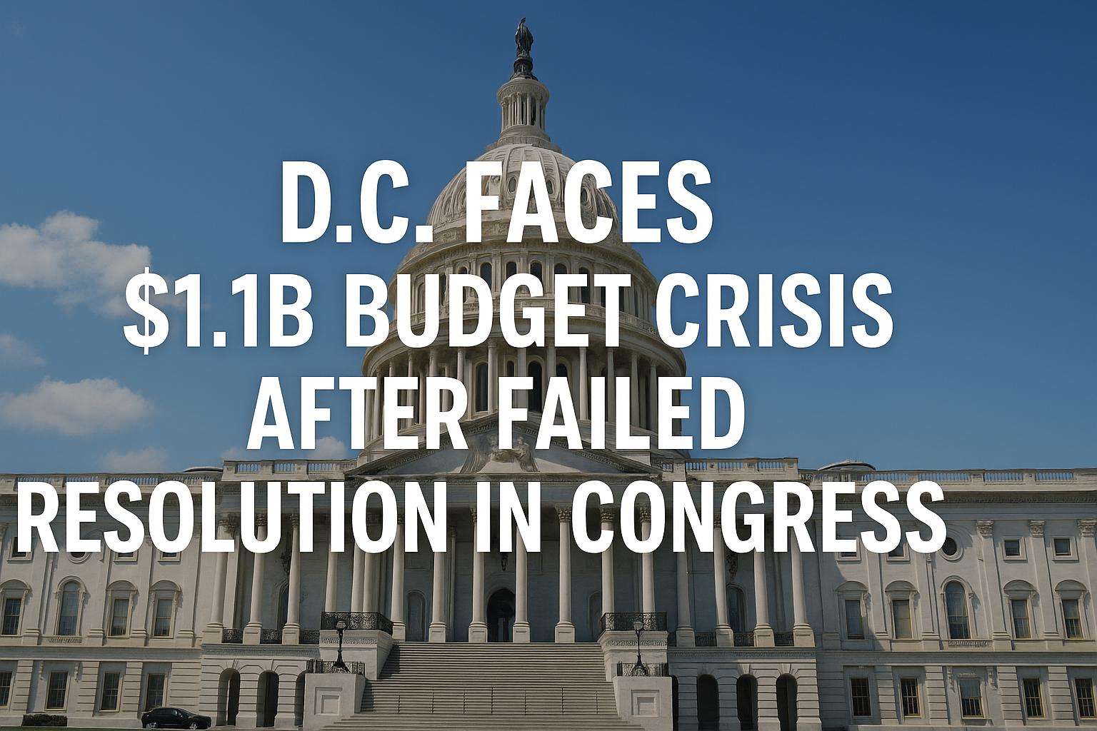 D.C. faces $1.1B budget crisis after failed resolution in Congress