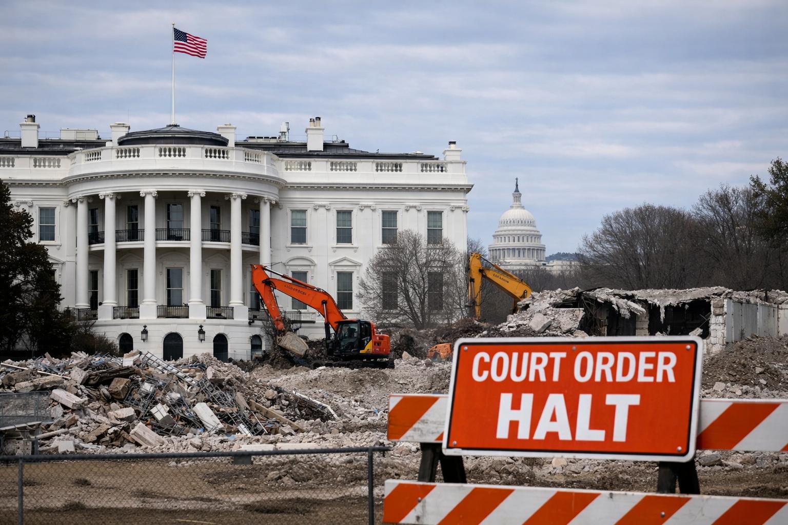 Federal court halts Trump’s $400M White House ballroom plan