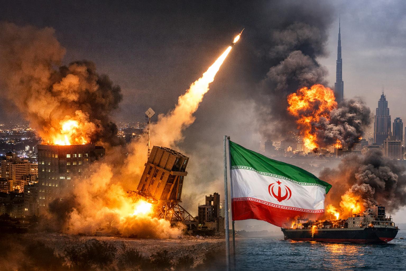 US–Israel–Iran War  Middle East tensions rise amid Iran drone strikes and Israeli air defence alerts