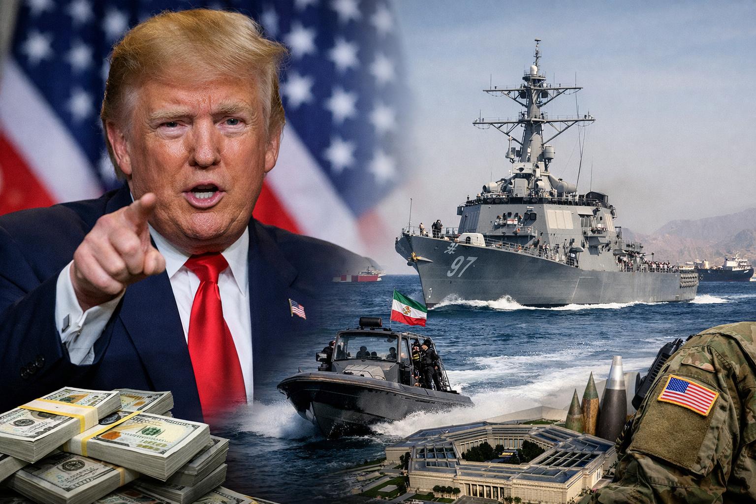 Trump floats Hormuz strategy as Pentagon seeks record war funding