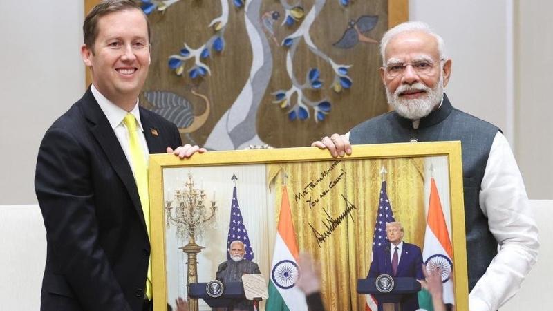 Sergio Gor assumes charge as US ambassador to India, outlines trade talks and Pax Silica invite