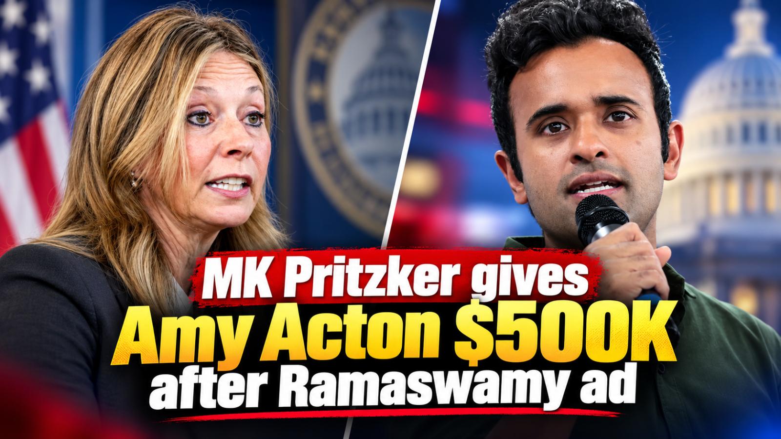 MK Pritzker gives Amy Acton $500K after Ramaswamy attack ad