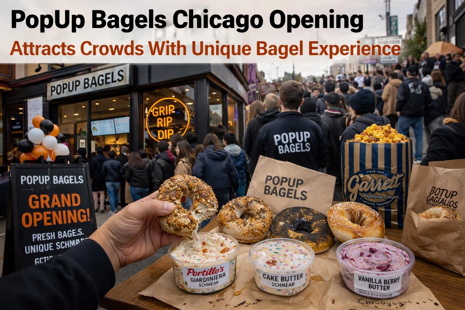 PopUp Bagels Chicago opening draws crowds with unique bagel experience