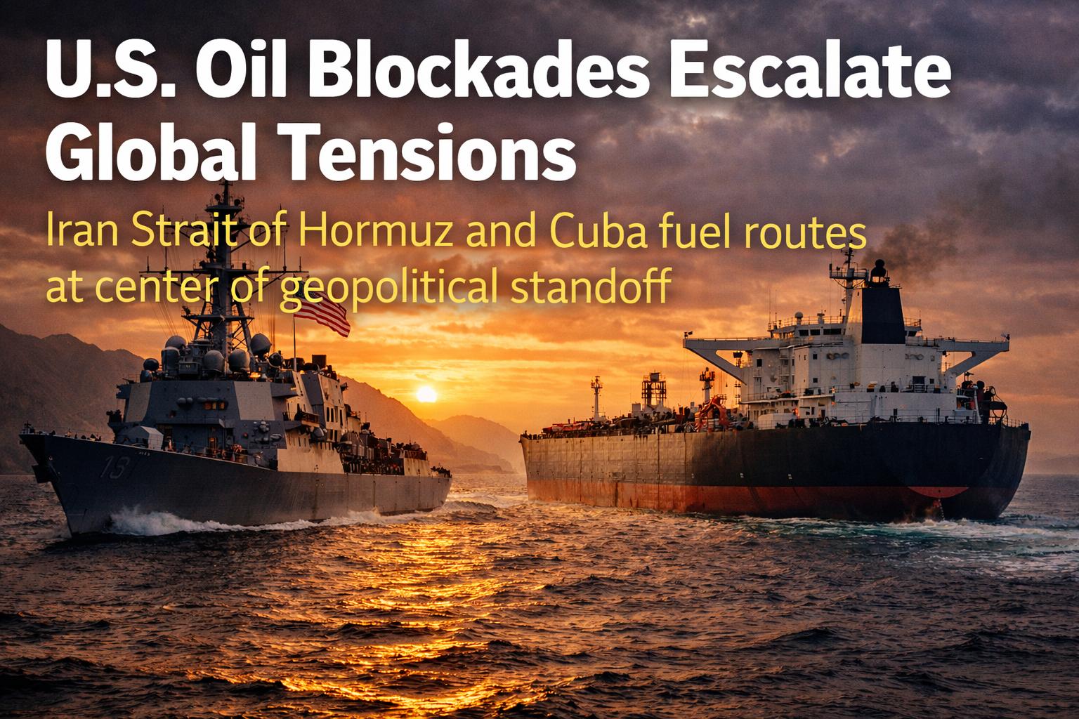 How are U.S. oil blockades impacting global tensions They raise risks with China and Russia