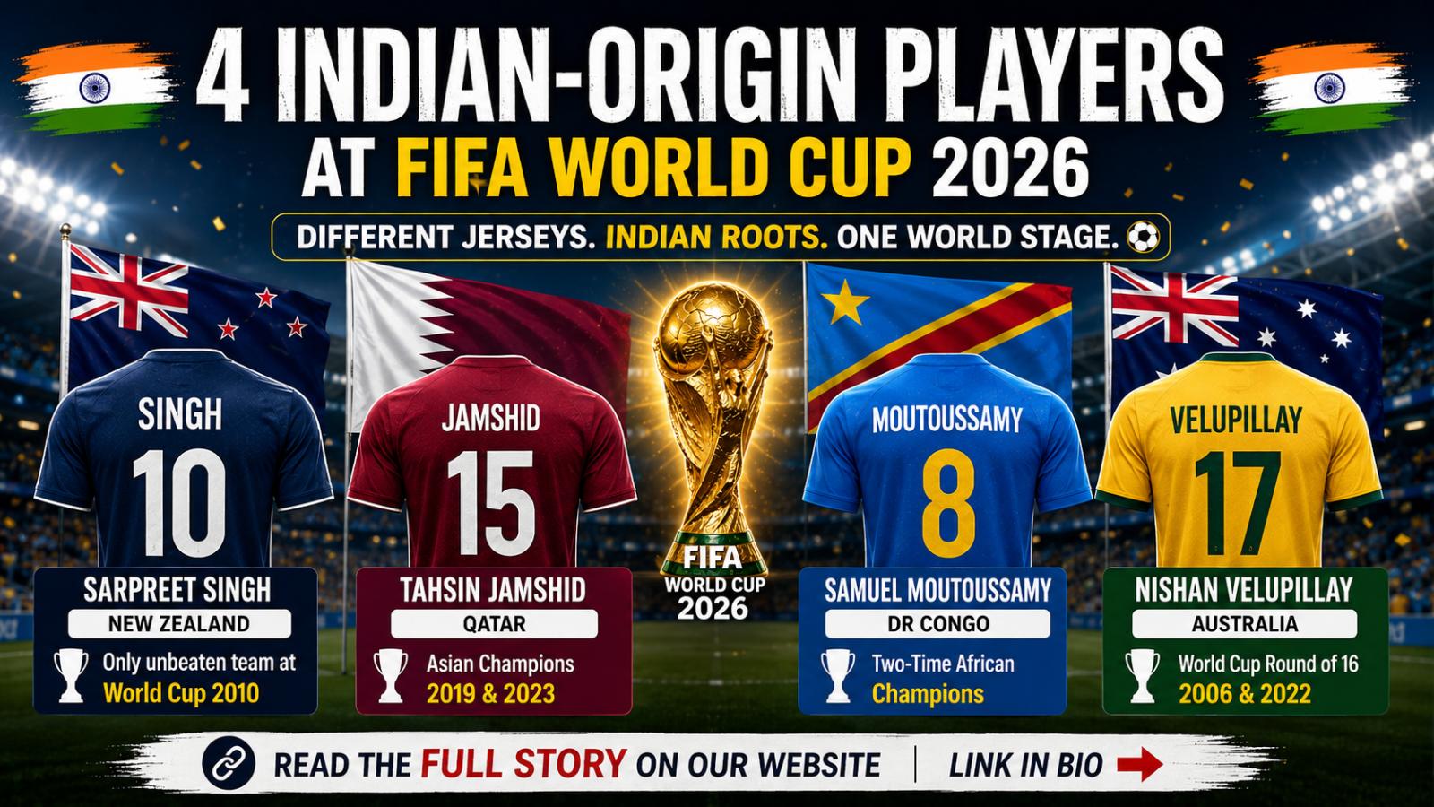 Meet 4 Indian-Origin Players at FIFA World Cup 2026