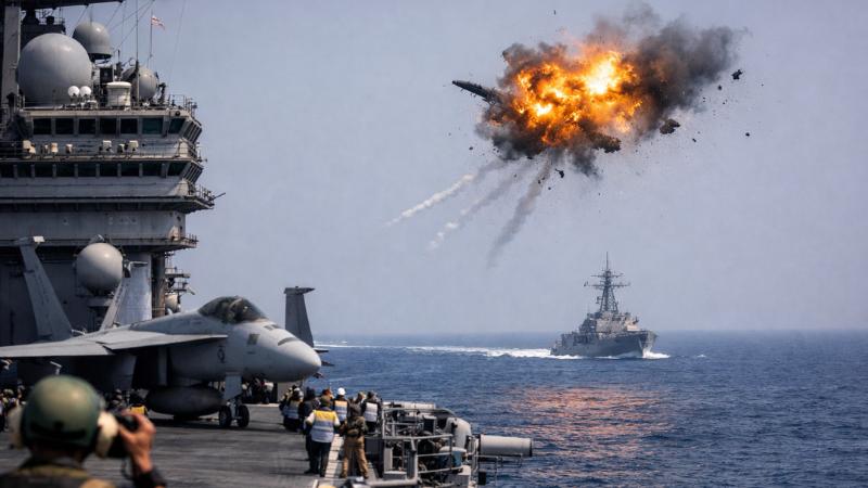 US downs Iranian drone near carrier as nuclear talks hang in balance