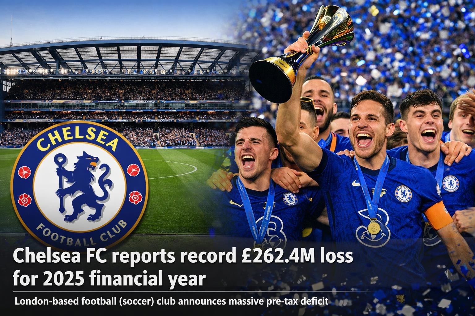 Chelsea reports record £262.4 million loss despite major trophy wins