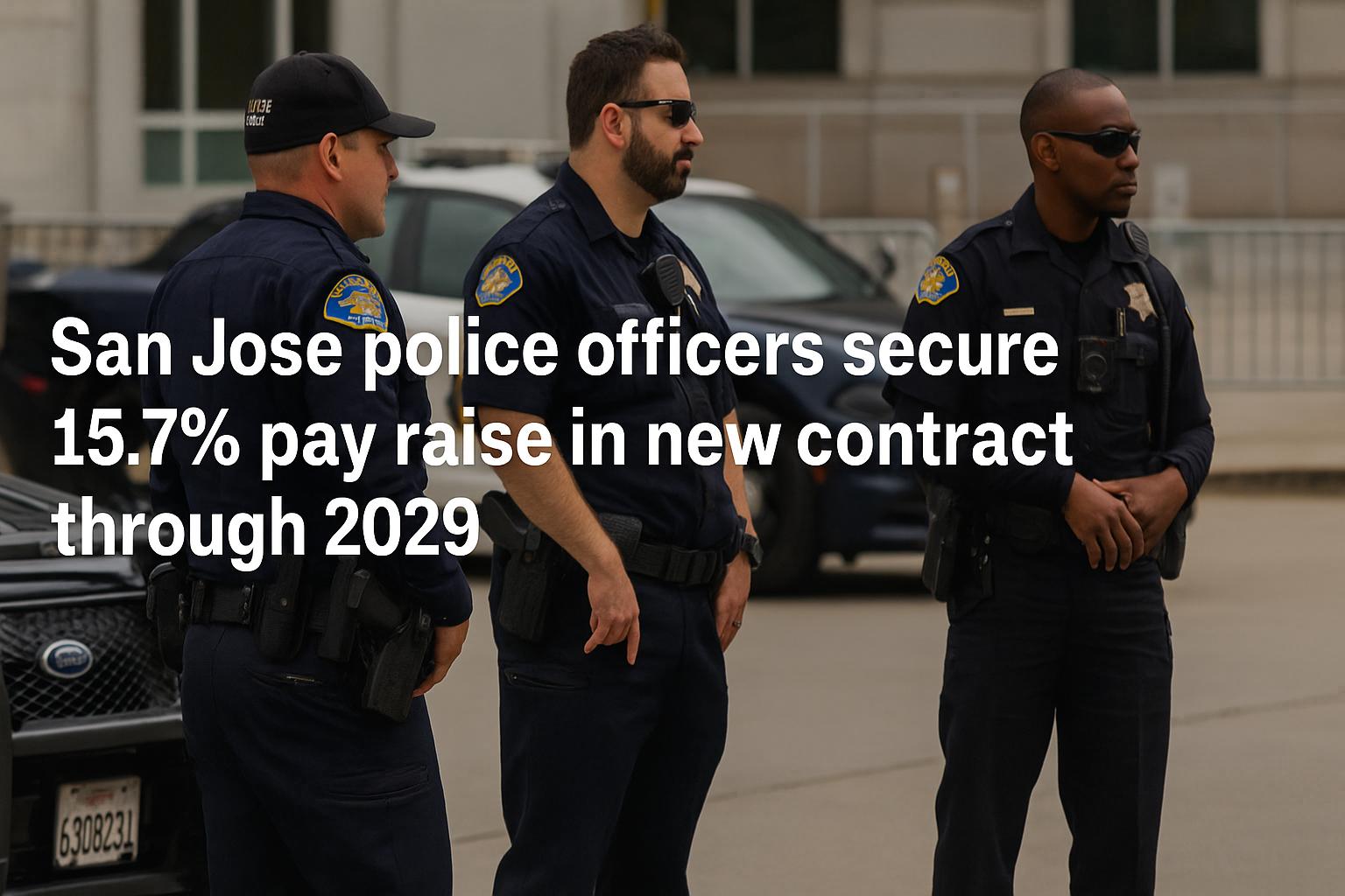San Jose police officers secure 15.7% pay raise in new contract through 2029