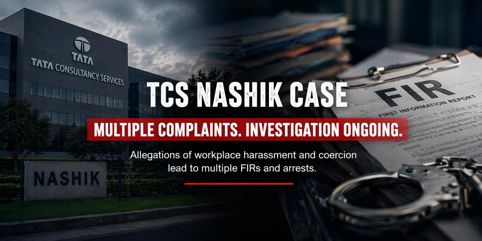 Why are FIRs filed in the TCS Nashik case Reports cite multiple complaints and arrests