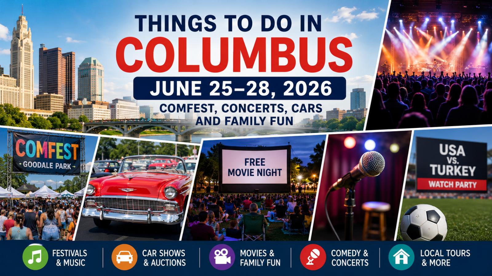 Things to Do in Columbus June 25-28: ComFest, Concerts and Cars