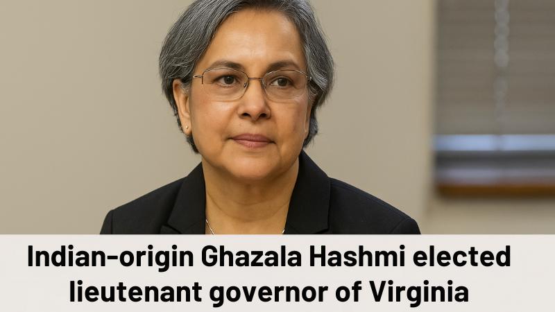 Ghazala Hashmi wins Virginia race, creating history as first Indian-American lieutenant governor