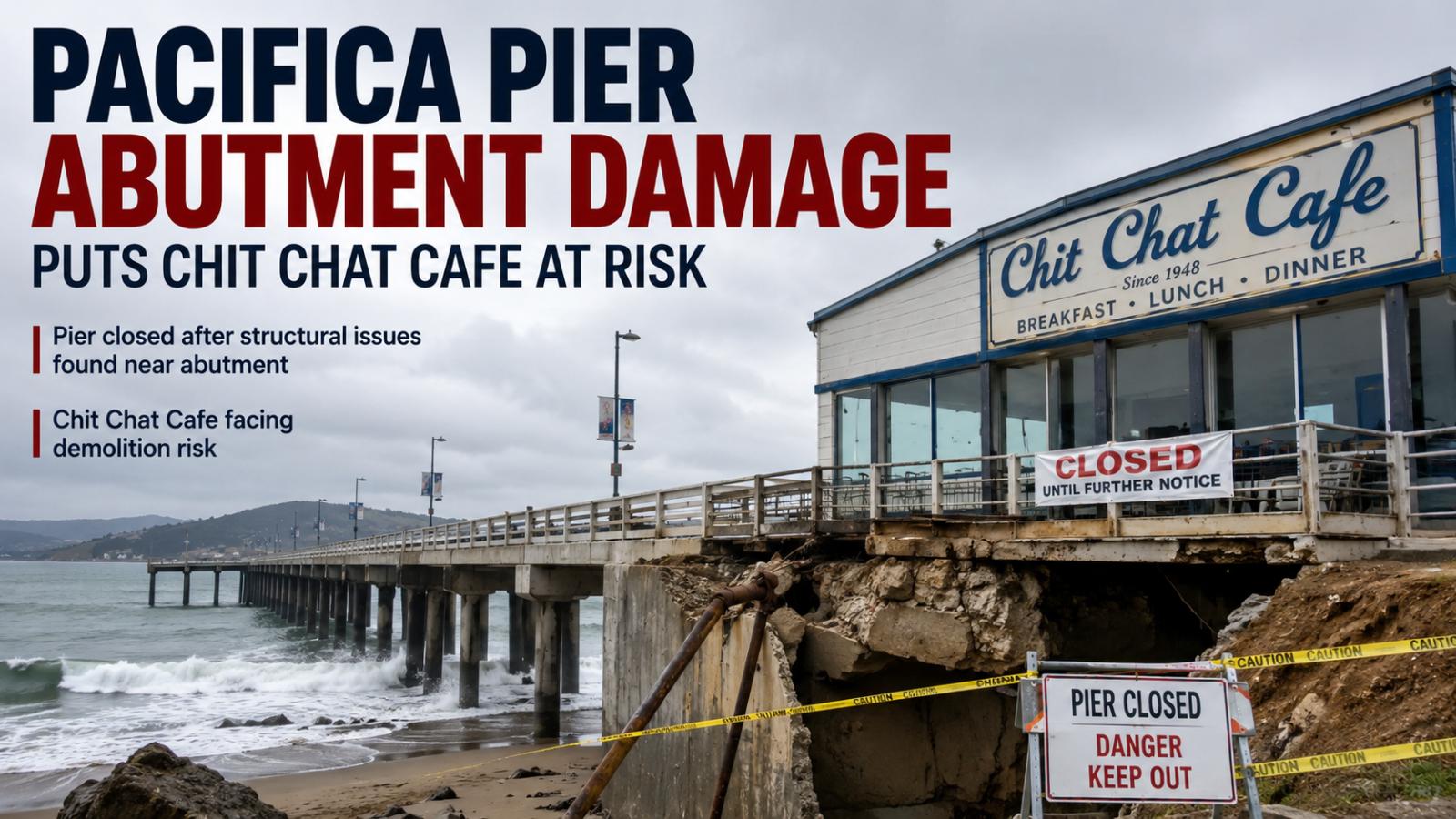 Pacifica, California Pier Damage Puts Chit Chat Cafe at Risk