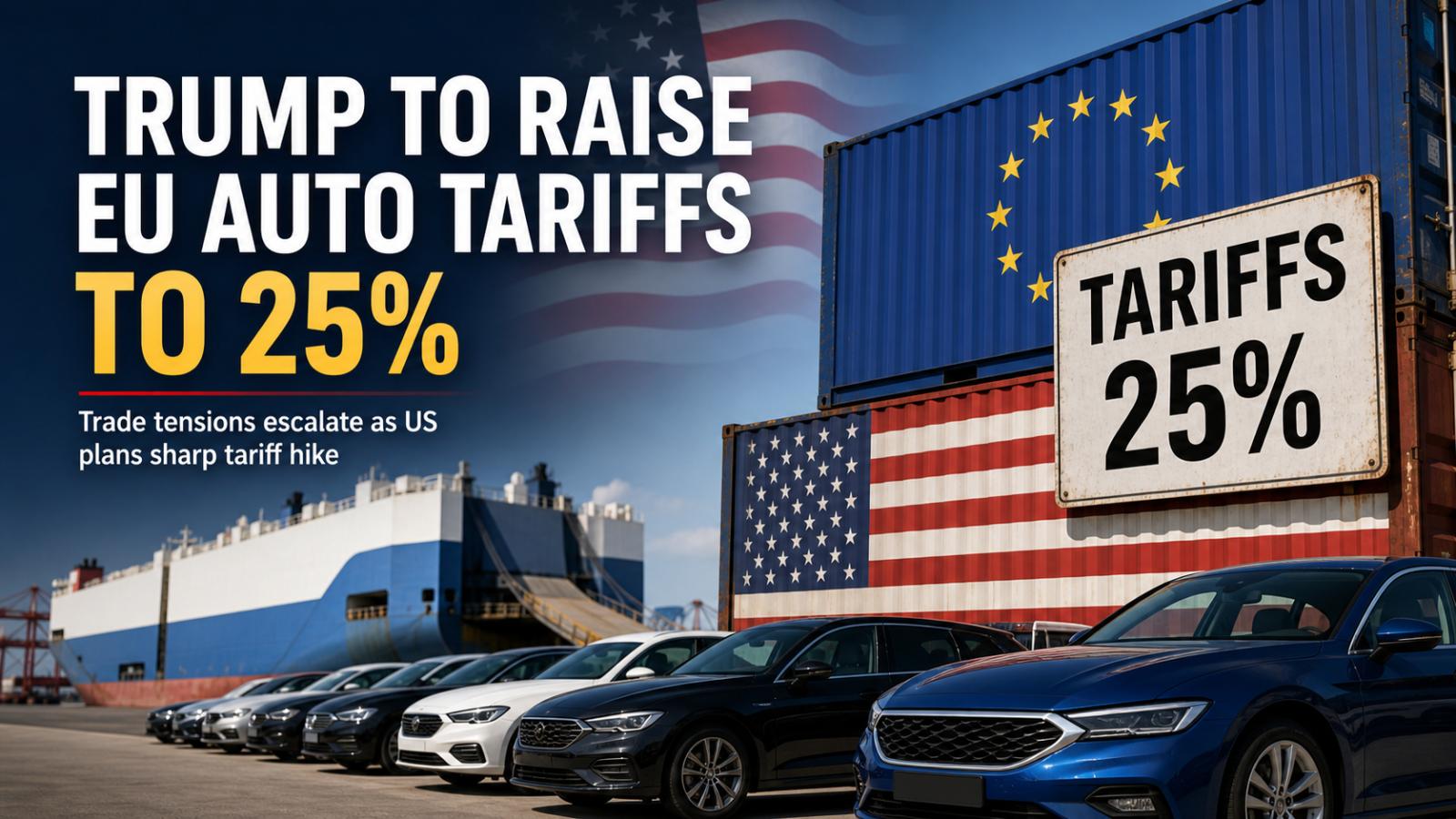 Will Trump raise EU auto tariffs to 25%? Yes, escalation risks trade tensions