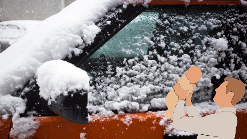 Social Media Erupts Over TikTok Video of Man Wiping Snow with Baby