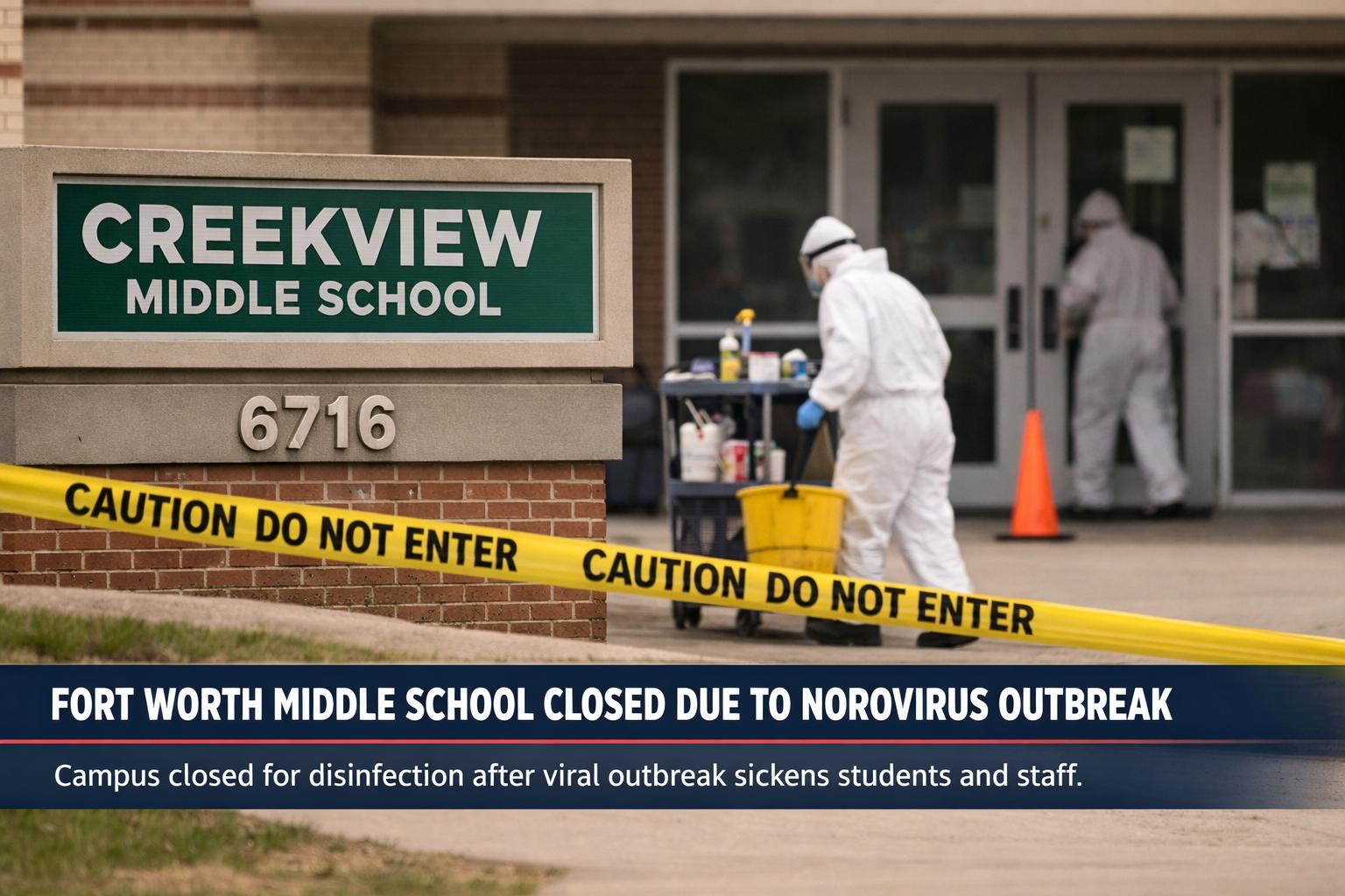 Creekview middle school closed after norovirus outbreak in Fort Worth